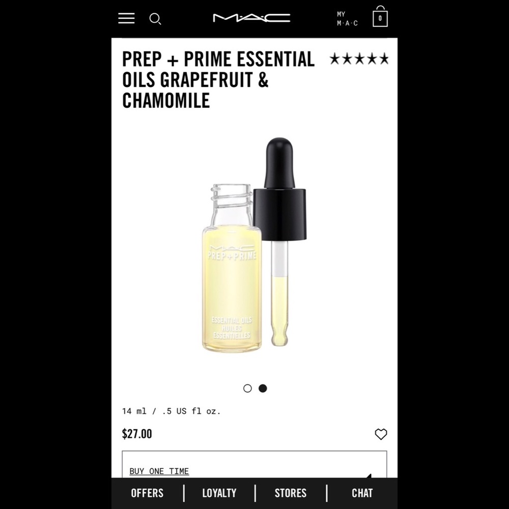 MAC Prep+Prime Essential Oils!!!